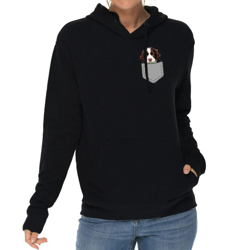 English Springer Spaniel Dog In Your Pocket Lightweight Hoodie by Konlasa6638 | Artistshot