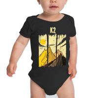 K2 Mountain Peak Summit Climber Baby Bodysuit | Artistshot