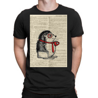 Hedgehog With Monocle T-shirt | Artistshot