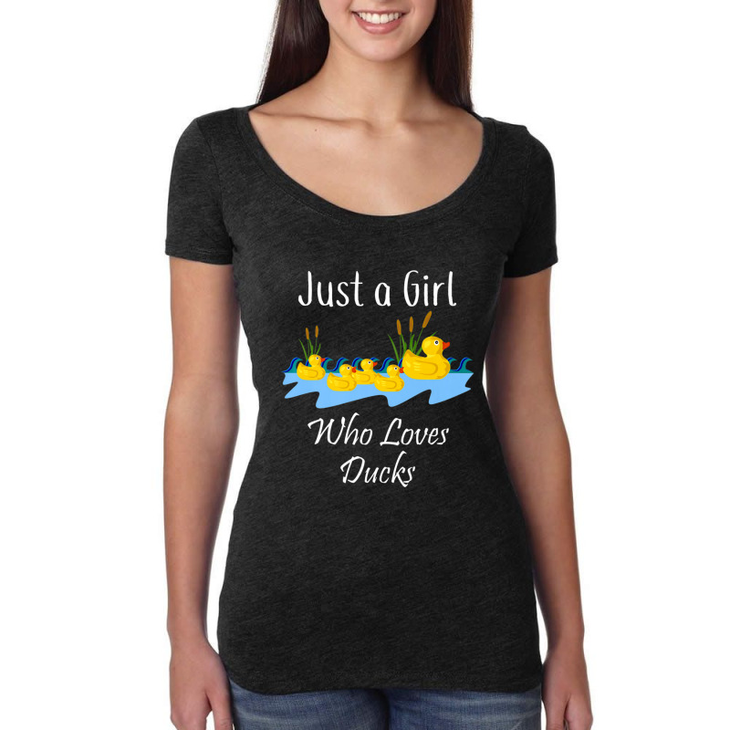 Just A Girl Who Likes Ducks Rubber Ducky Women's Triblend Scoop T-shirt by thangdinhsinhelf | Artistshot