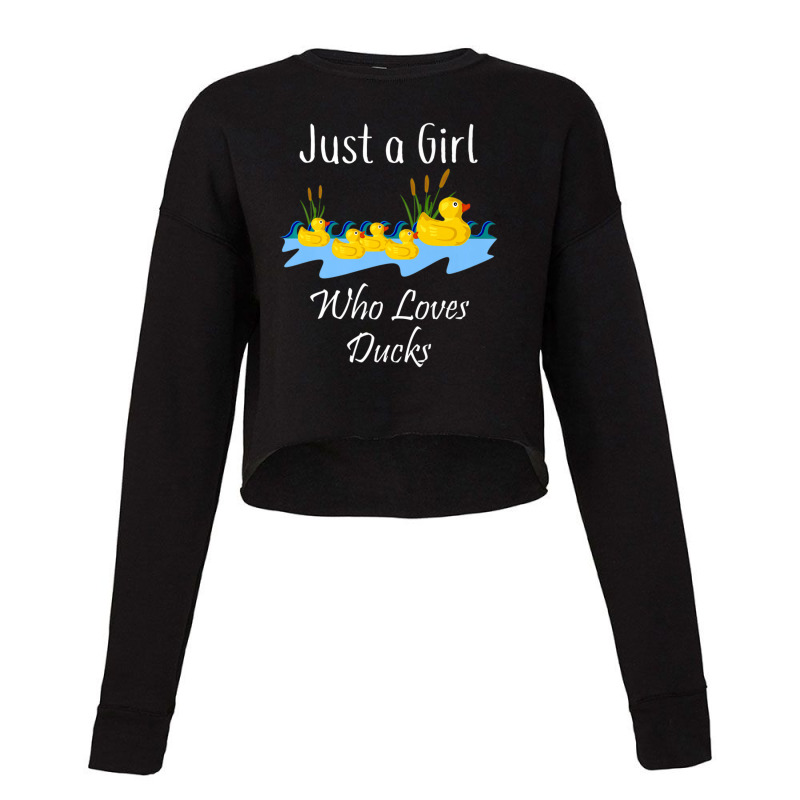 Just A Girl Who Likes Ducks Rubber Ducky Cropped Sweater by thangdinhsinhelf | Artistshot