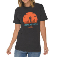 Miami Miracle Funny Football Dolphins Vintage T-shirt | Artistshot