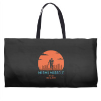 Miami Miracle Funny Football Dolphins Weekender Totes | Artistshot