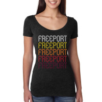 Freeport, Fl Vintage Style Florida Women's Triblend Scoop T-shirt | Artistshot