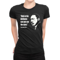 Martin Luther King, Martin Luther King Art, Martin Luther King Paintin Ladies Fitted T-shirt | Artistshot