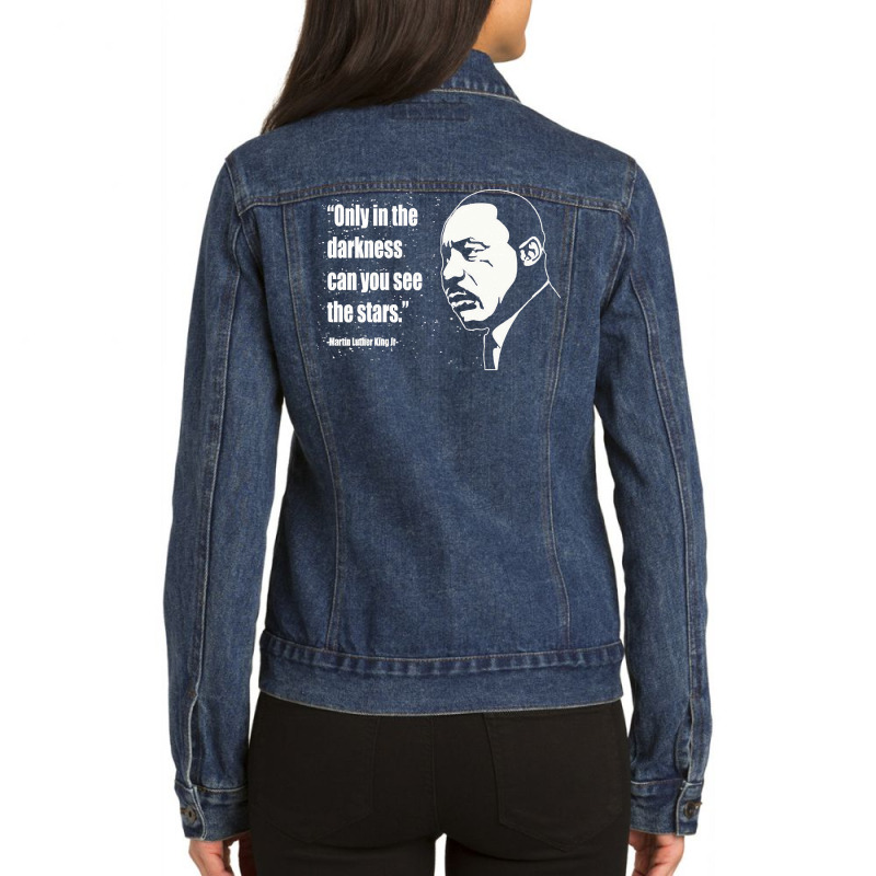 Martin Luther King, Martin Luther King Art, Martin Luther King Paintin Ladies Denim Jacket by SHOPA00SA | Artistshot