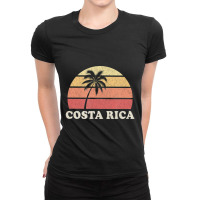 Costa Rica Vintage Retro 70s Throwback Ladies Fitted T-shirt | Artistshot