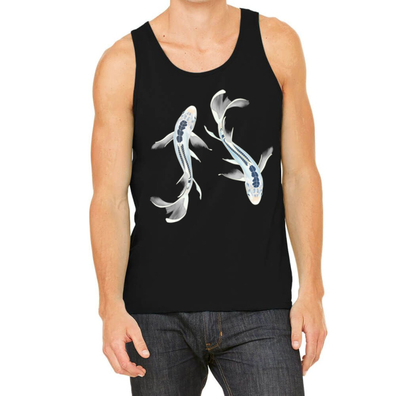 Koi Couple Blue Aquatic Beautiful Fish Tank Top | Artistshot