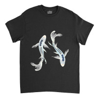 Koi Couple Blue Aquatic Beautiful Fish Classic T-shirt | Artistshot