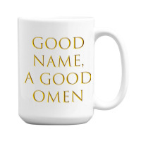 Latin Quote - Good Name, A Good Omen 15 Oz Coffee Mug | Artistshot