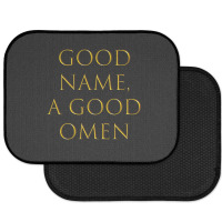 Latin Quote - Good Name, A Good Omen Rear Car Mat | Artistshot