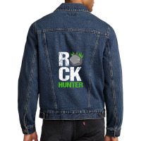 Rock Hunter Graphic Geologist Rock Collector Men Denim Jacket | Artistshot