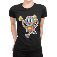 Robot Cartoon-jnxwo Ladies Fitted T-shirt | Artistshot