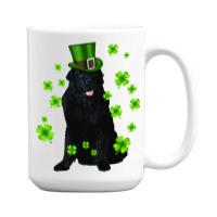 Dog Newfoundland St Patricks Day Puppy Animal 15 Oz Coffee Mug | Artistshot