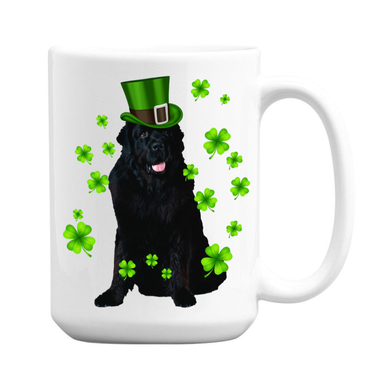 Dog Newfoundland St Patricks Day Puppy Animal 15 Oz Coffee Mug | Artistshot