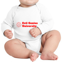 Evil Genius University-ieutf Long Sleeve Baby Bodysuit | Artistshot