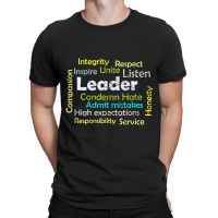 Leadership Inspire Unite And Condemn Hate Distressed T-shirt | Artistshot