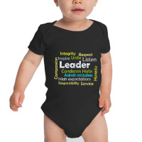 Leadership Inspire Unite And Condemn Hate Distressed Baby Bodysuit | Artistshot