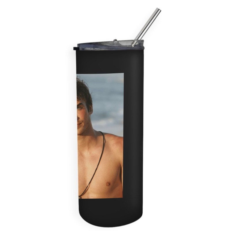 Ian Somerhalder Shirtless Gift Skinny Tumbler | Artistshot