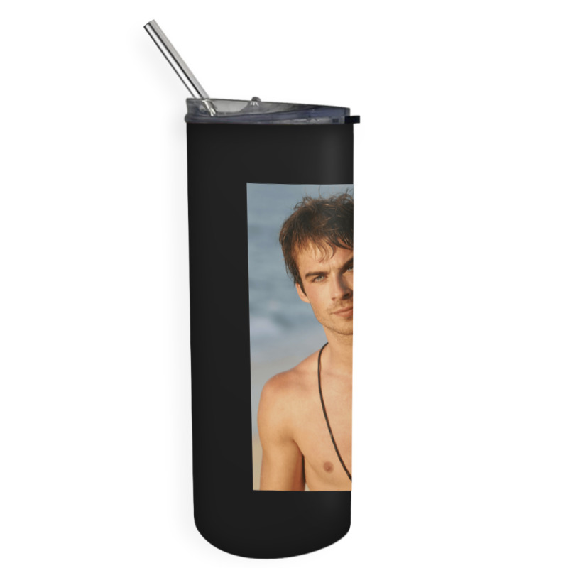 Ian Somerhalder Shirtless Gift Skinny Tumbler | Artistshot