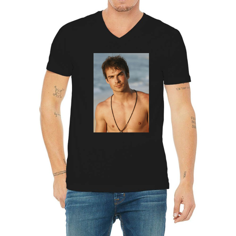 Ian Somerhalder Shirtless Gift V-neck Tee | Artistshot