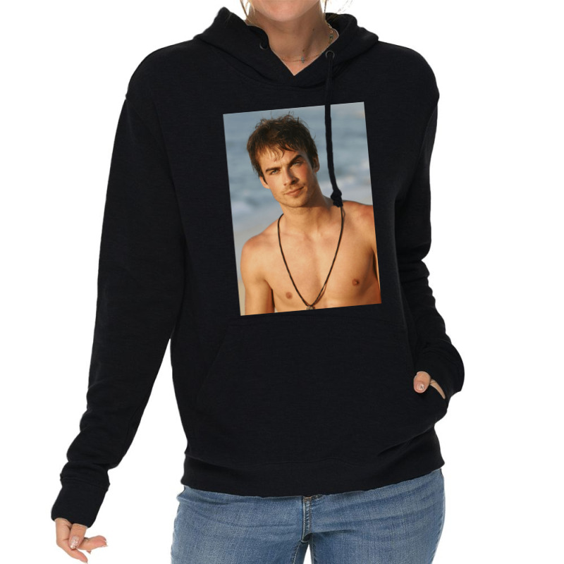 Ian Somerhalder Shirtless Gift Lightweight Hoodie | Artistshot