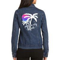 Panama City Beach Family Summer Vacation T Shirt Ladies Denim Jacket | Artistshot