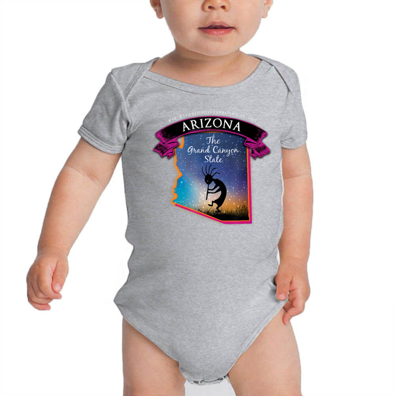 Arizona The Grand Canyon State Map Starry Night Sky Souvenir Baby Bodysuit by vucongha | Artistshot