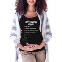 Seven Principles Of Kwanzaa Celebration   Happy Kwanzaa T Shirt Maternity Scoop Neck T-shirt | Artistshot