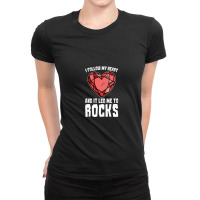 Rock Hunting Geologist Minerals Ladies Fitted T-shirt | Artistshot