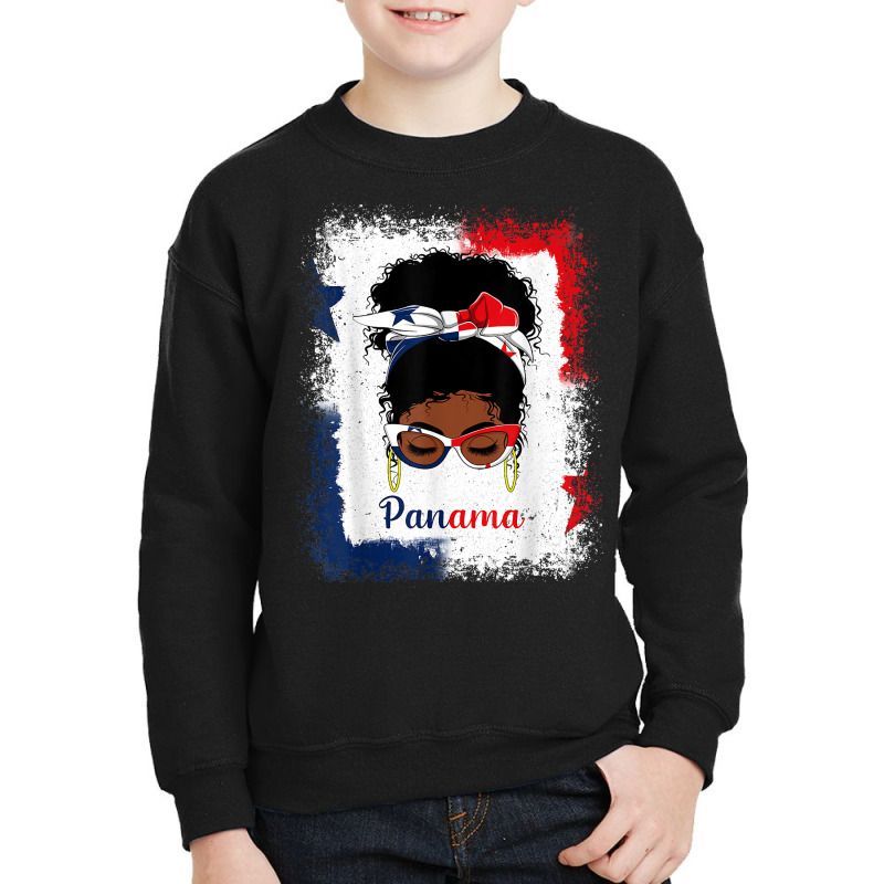 Messy Bun Panamanian Panama Flag Womens Woman Girl T Shirt Youth Sweatshirt by cm-arts | Artistshot