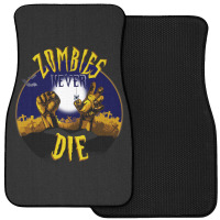 Zombies Never Die Graveyard Zombie Hands Halloween Front Car Mat | Artistshot