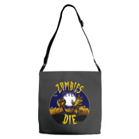 Zombies Never Die Graveyard Zombie Hands Halloween Adjustable Strap Totes | Artistshot