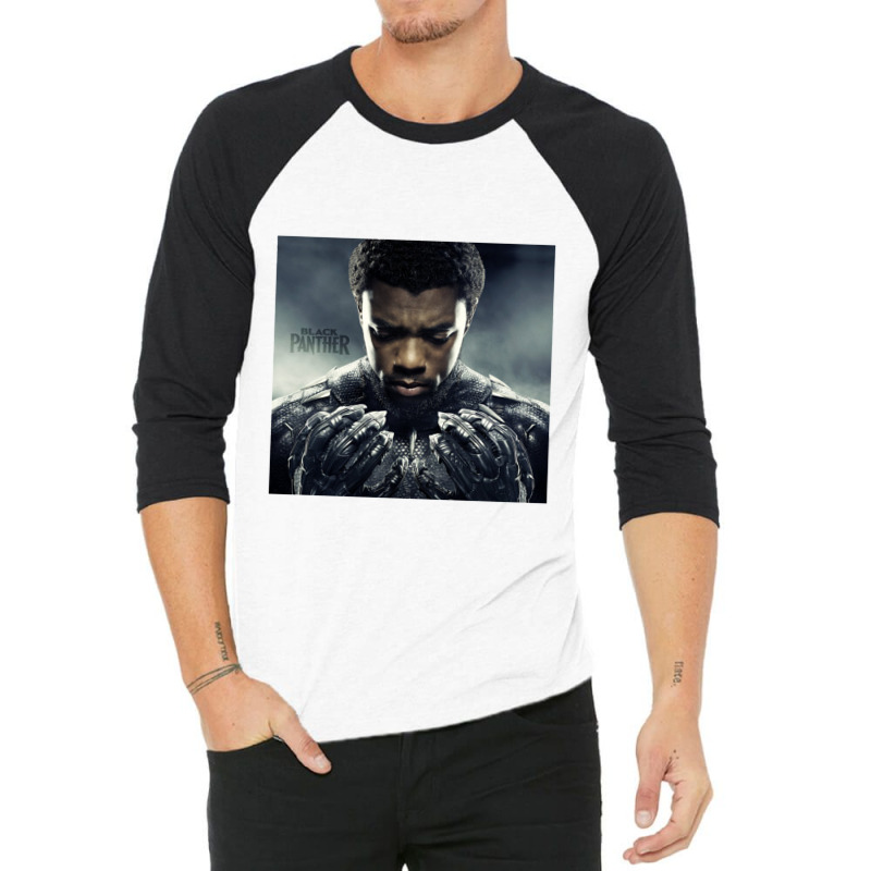 The Black Panter Boseman Black Chadwick Boseman 3/4 Sleeve Shirt by gemuruhe | Artistshot