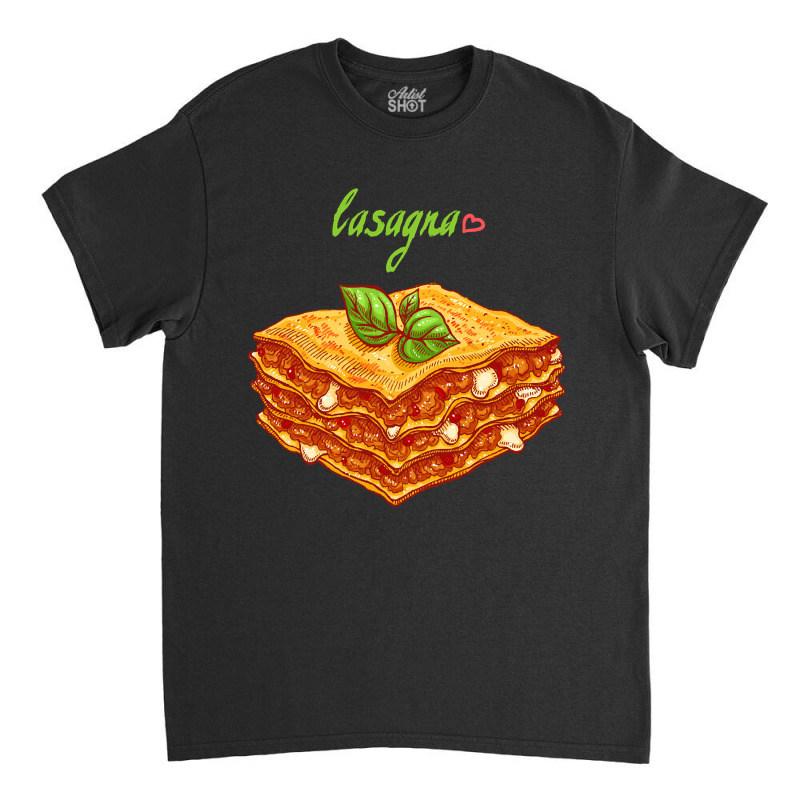 Lasagna Hand Drawn Classic T-shirt | Artistshot