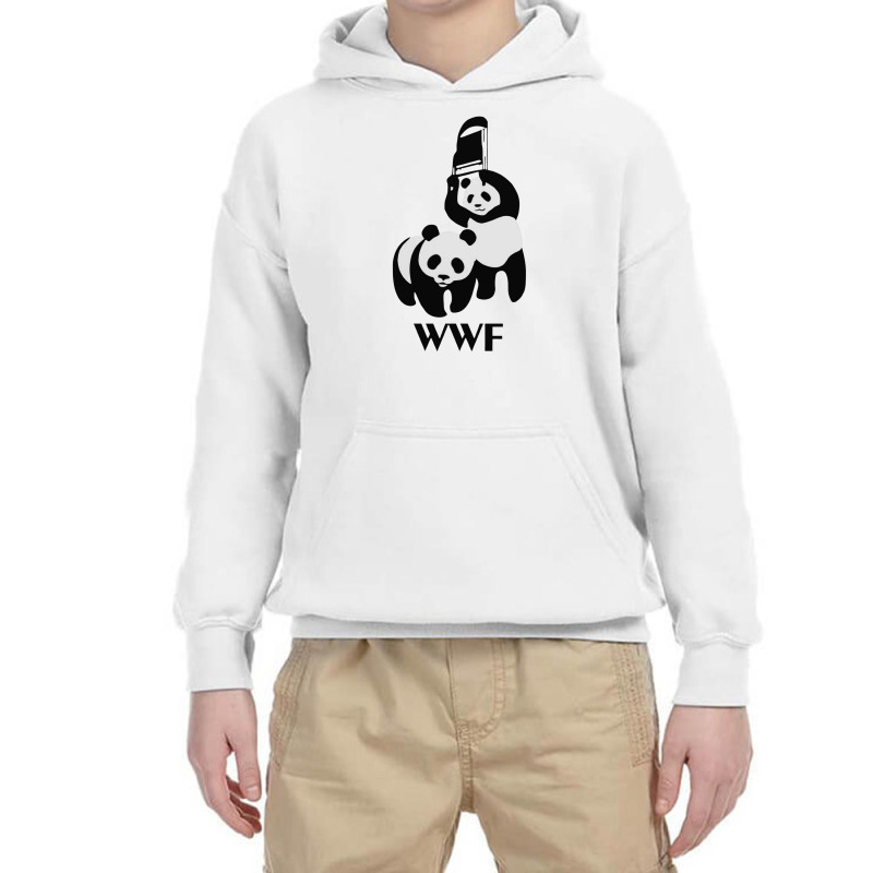 Funny Twin Pandas Fight Youth Hoodie | Artistshot