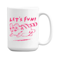 Let's Fun! Pink 15 Oz Coffee Mug | Artistshot