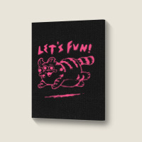 Let's Fun! Pink Portrait Canvas Print | Artistshot