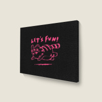 Let's Fun! Pink Landscape Canvas Print | Artistshot