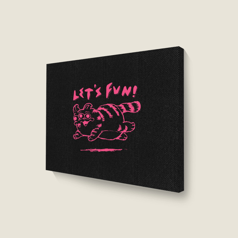 Let's Fun! Pink Landscape Canvas Print | Artistshot