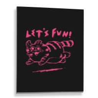 Let's Fun! Pink Metal Print Vertical | Artistshot