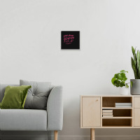 Let's Fun! Pink Metal Print Square | Artistshot