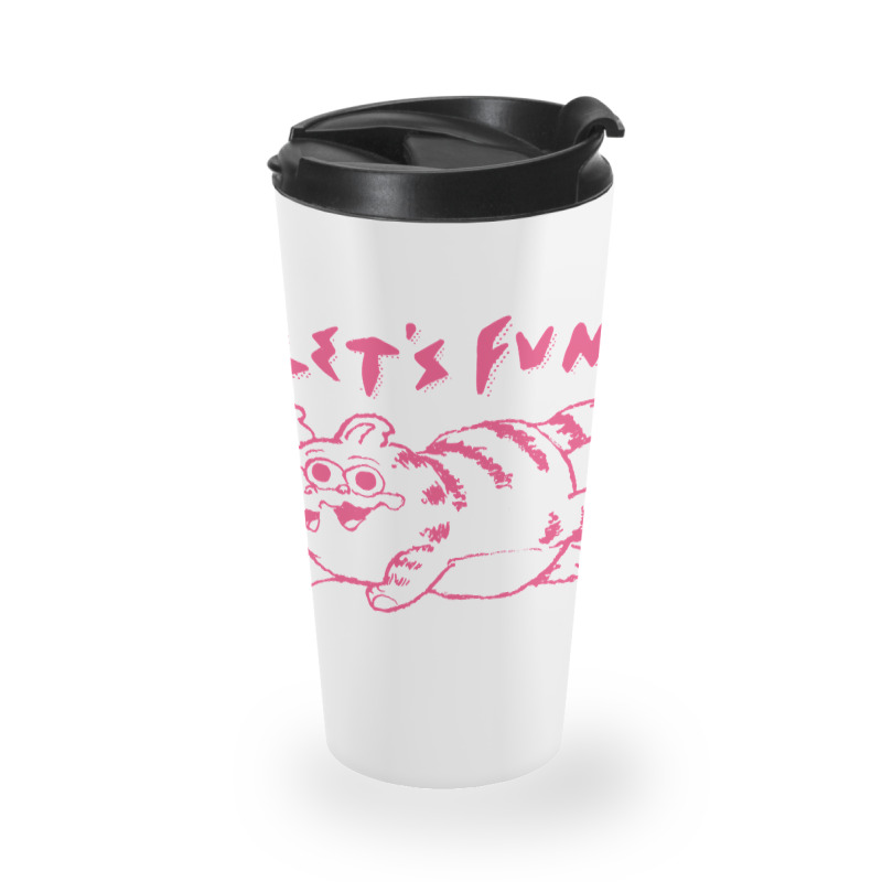 Let's Fun! Pink Travel Mug | Artistshot