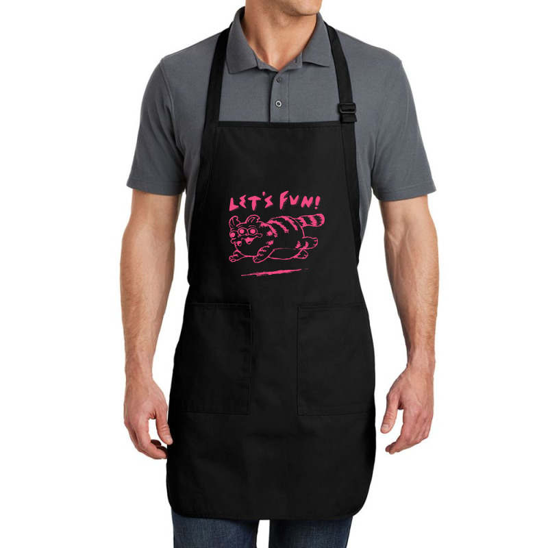 Let's Fun! Pink Full-length Apron | Artistshot