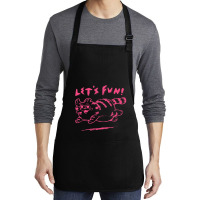 Let's Fun! Pink Medium-length Apron | Artistshot