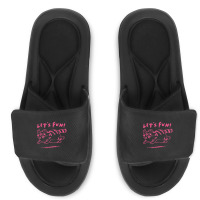 Let's Fun! Pink Slide Sandal | Artistshot