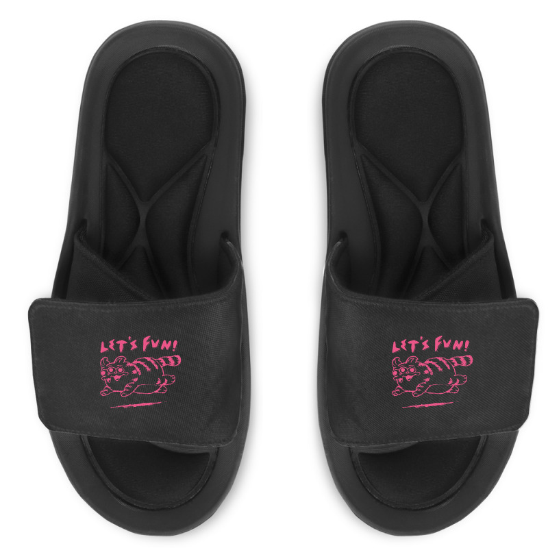 Let's Fun! Pink Slide Sandal | Artistshot