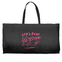 Let's Fun! Pink Weekender Totes | Artistshot