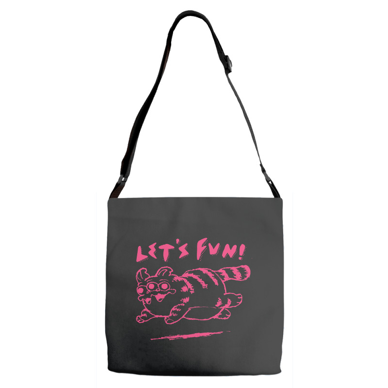 Let's Fun! Pink Adjustable Strap Totes | Artistshot