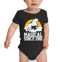 Funny Unicorn Vintage Magical Baby Bodysuit | Artistshot